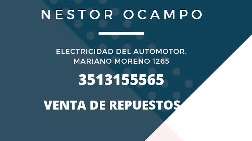 Electricidad del Automotor de Nestor Ocampo