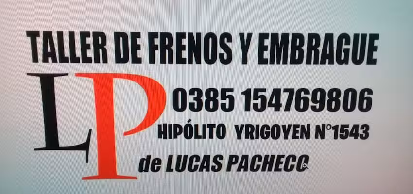 Taller de Frenos y Embragues Lp de Lucas Pacheco